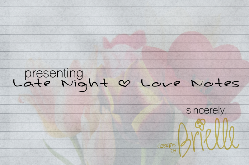 Late Night Love Notes Font