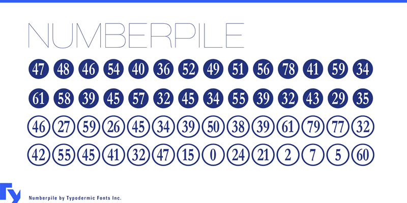 Numberpile Font