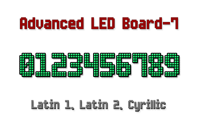 Advanced LED Board-7 Font