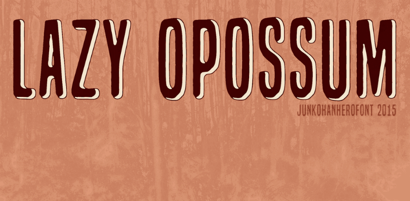 Lazy Opossum Font