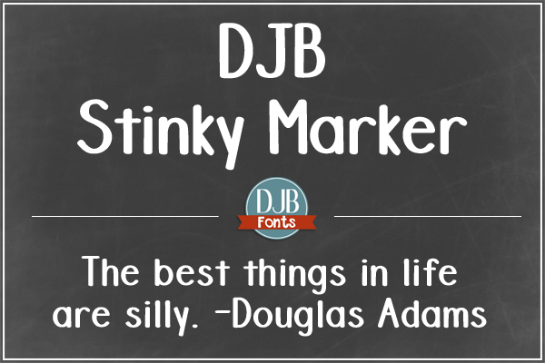 DJB Stinky Marker Font