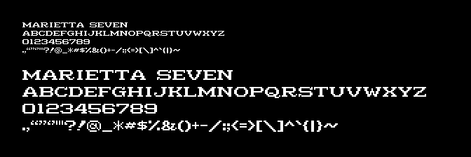 Marietta Seven Font
