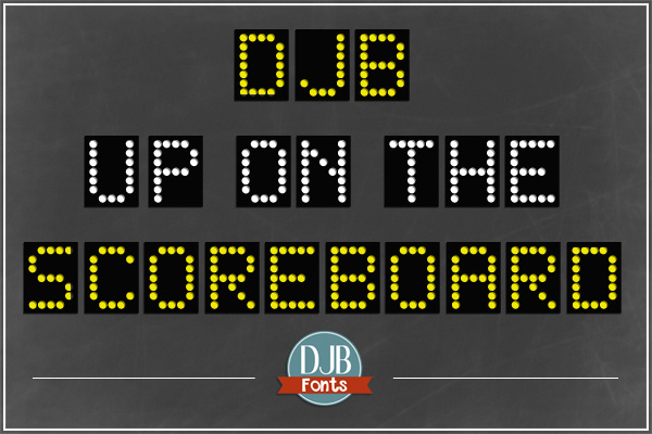 DJB Up on the Scoreboard Font