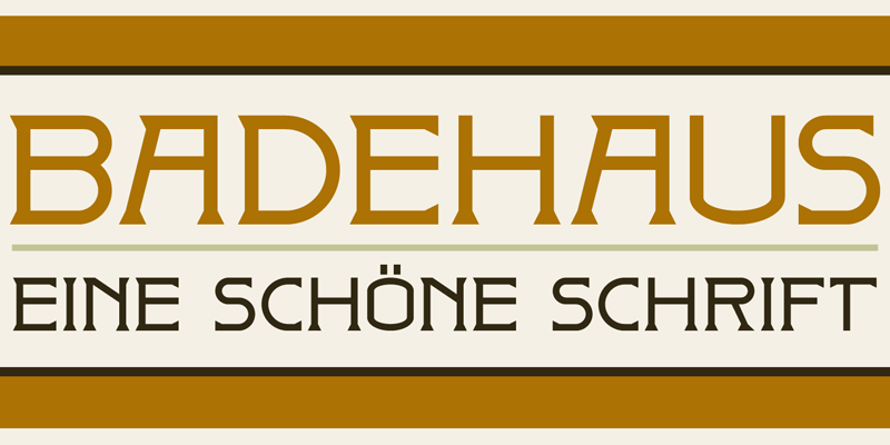 DK Badehaus Font