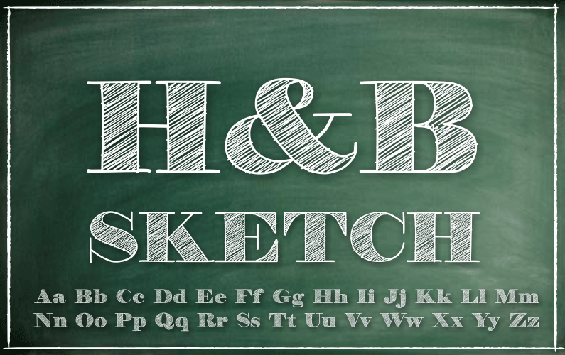 H&B Sketch Font
