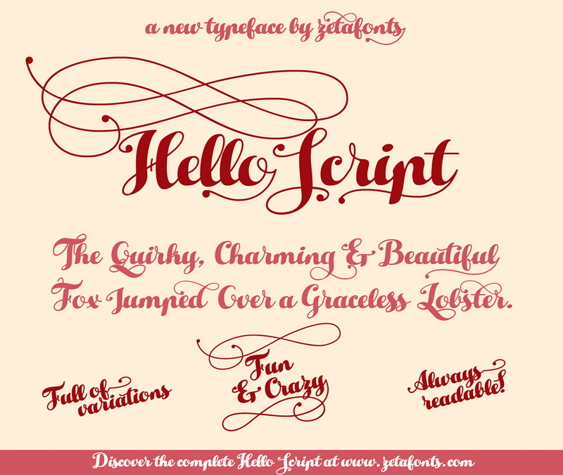 Hello Script Font