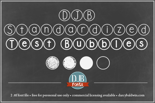 DJB Standardized Test Font