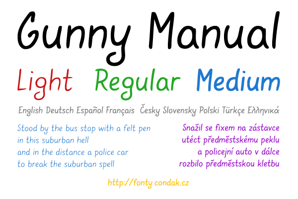 Gunny Manual Font