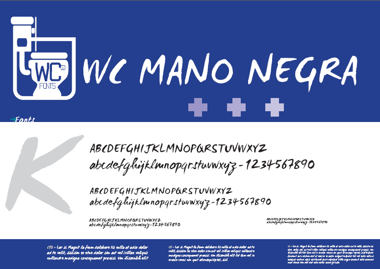 WC Mano Negra Bta Font