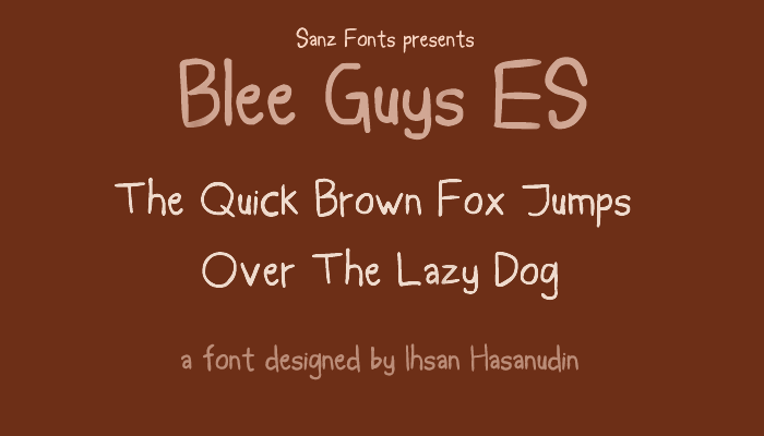 Blee Guys ES Font