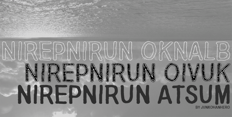 Nirepnirun Font