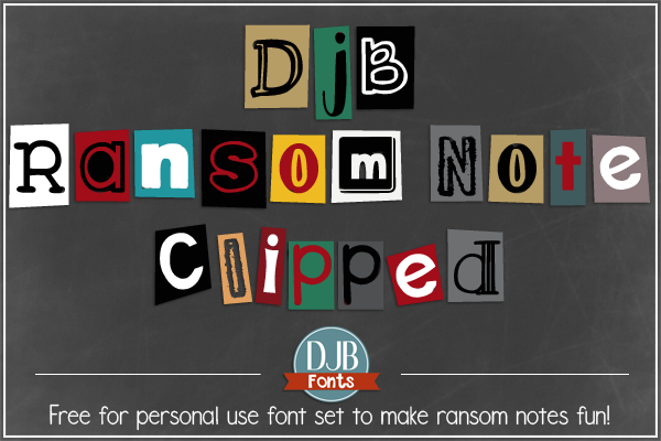 DJB Ransom Note Clipped Font