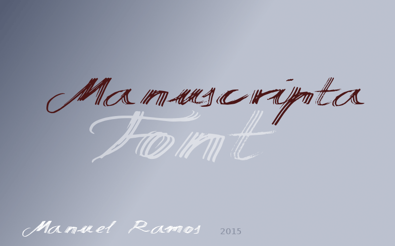 Manuscripta Font