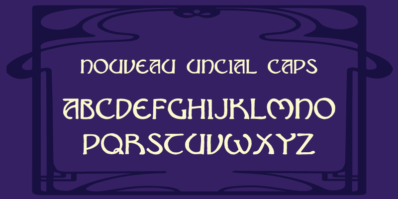 Nouveau Uncial Caps Font