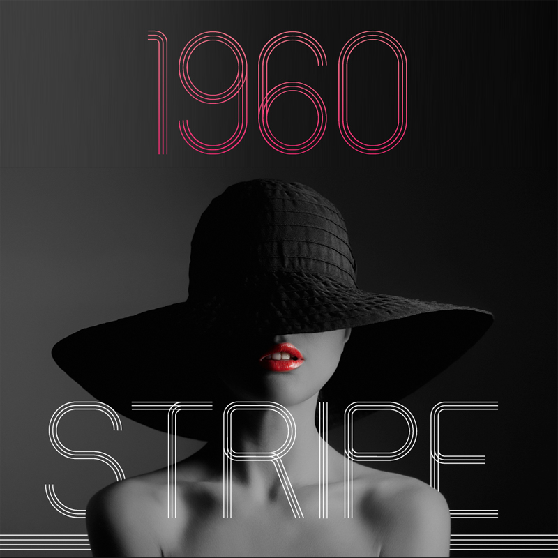 60s Stripe Font