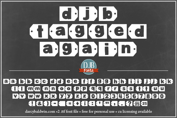 DJB Tagged Again Font