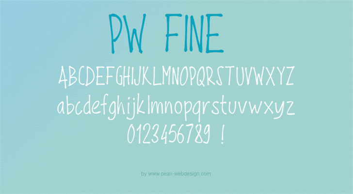 PW Fine Font