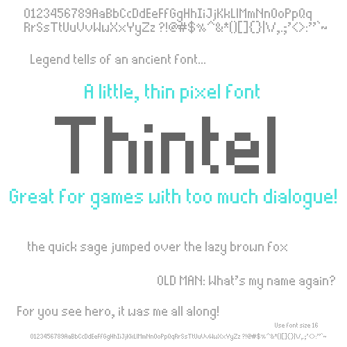 Thintel Font