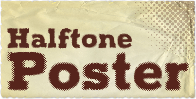 Halftone Poster Font