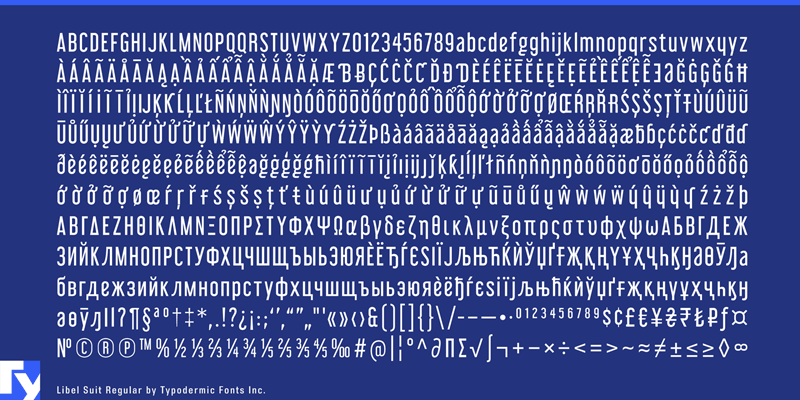 Libel Suit Font