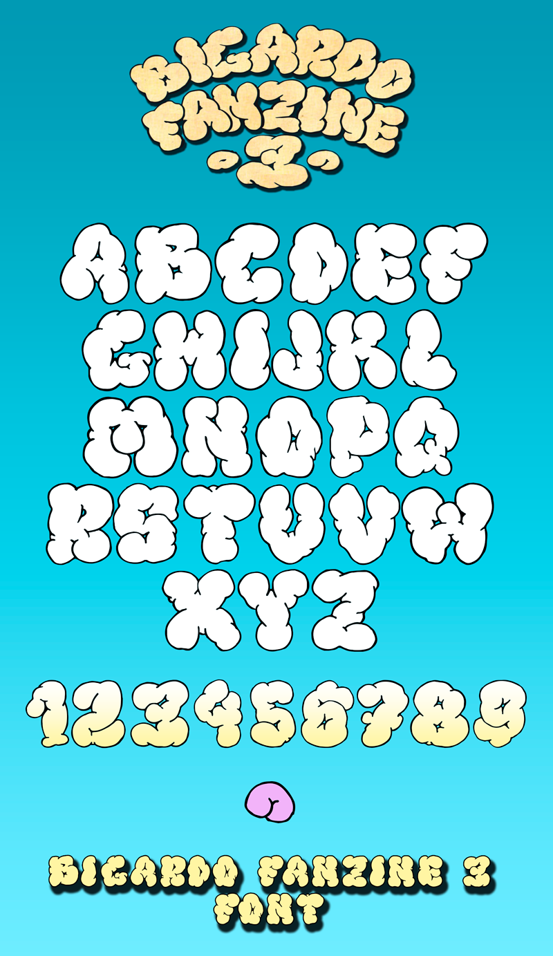 Bigardo Fanzine 3 Font