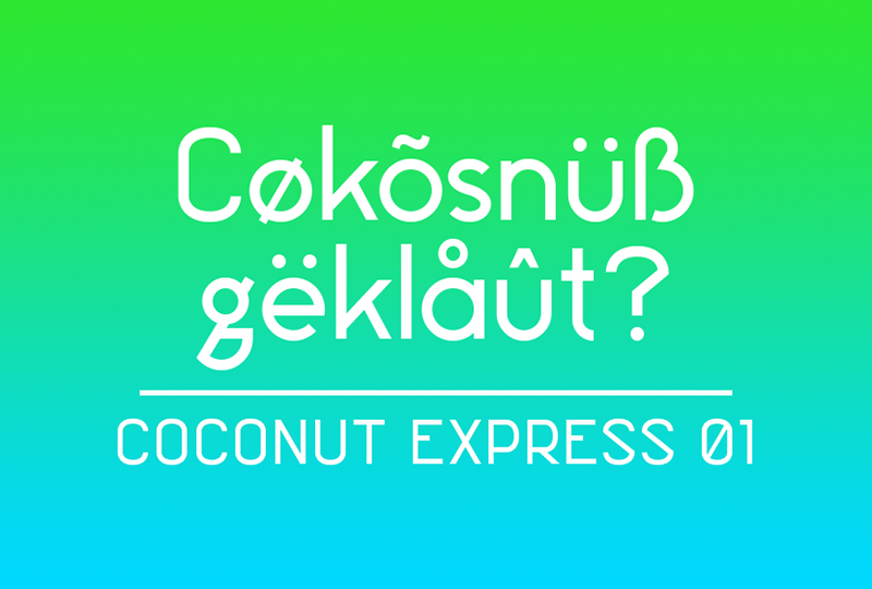 Coconut Express 01 Font