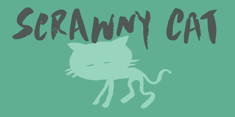 DK Scrawny Cat Font