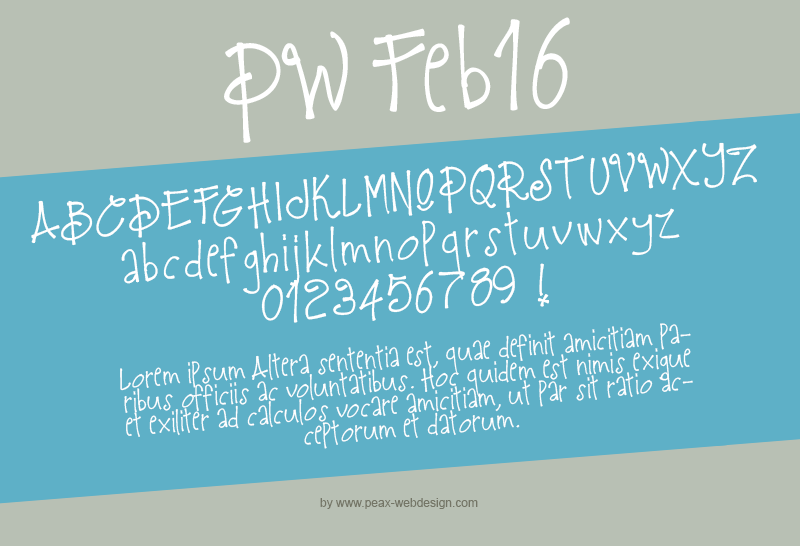 PW Feb 16 Font