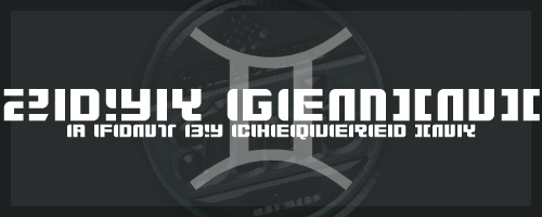 Zdyk Gemini Font