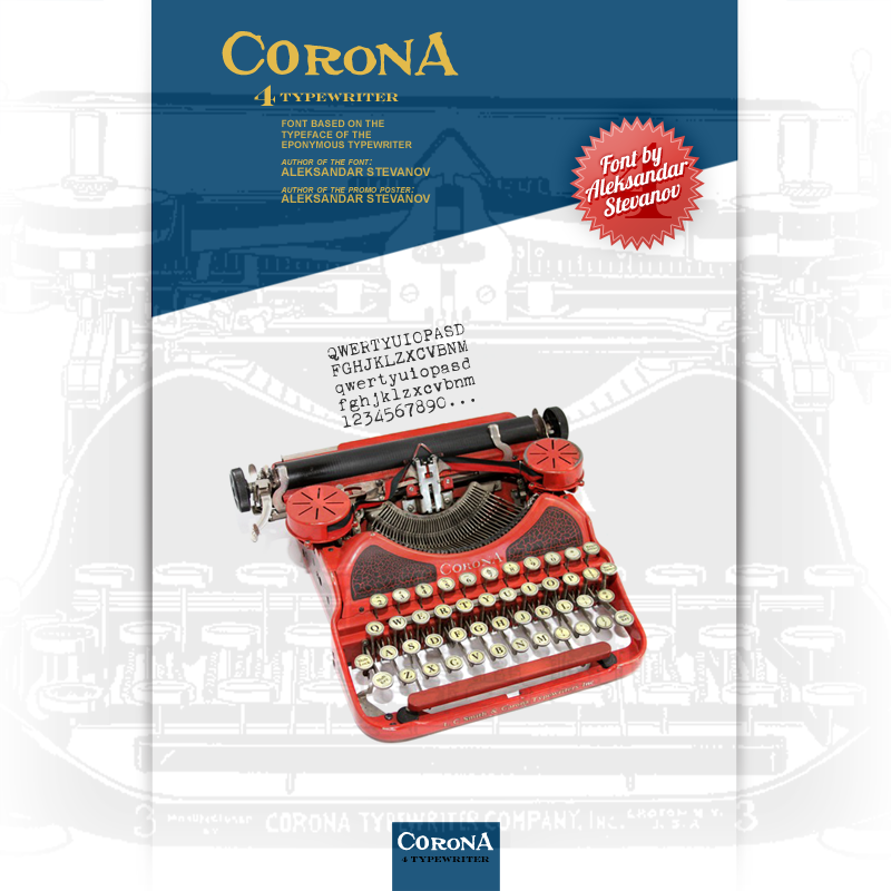 Corona 4 Typewriter Font
