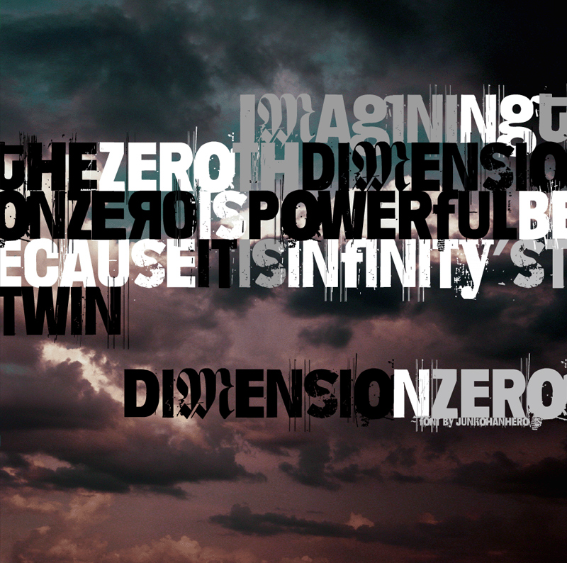 Dimension Zero Font