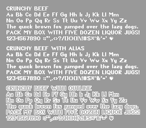 Crunchy Beef Font