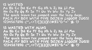 IsWasted Font