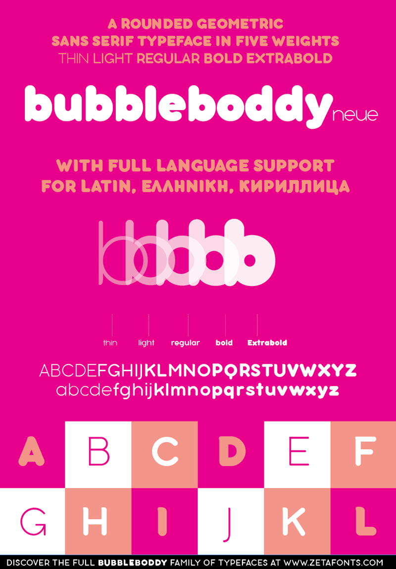 Bubbleboddy Neue Font