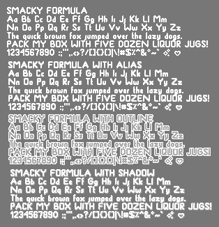 Smacky Formula Font