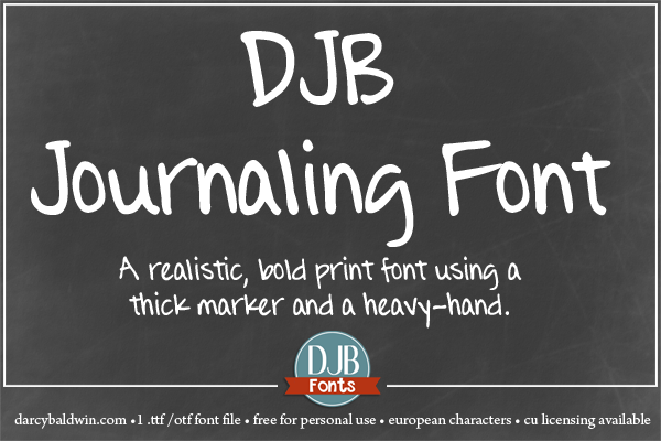 DJB Journaling Font