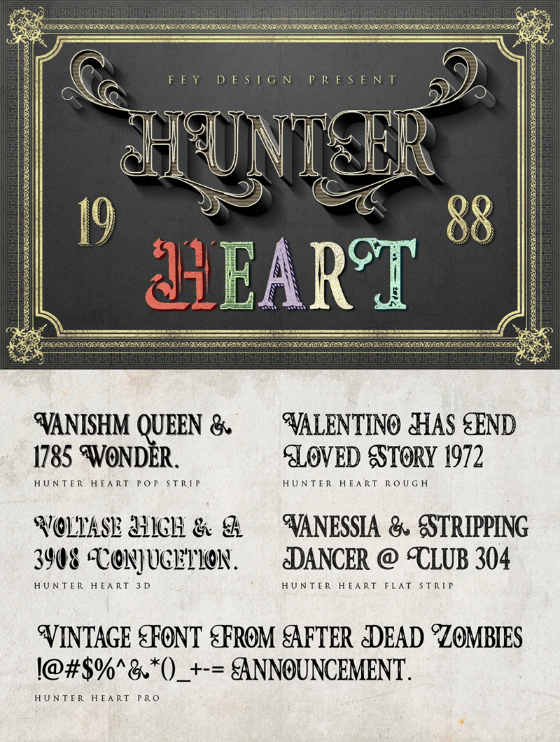 Hunter Heart Font