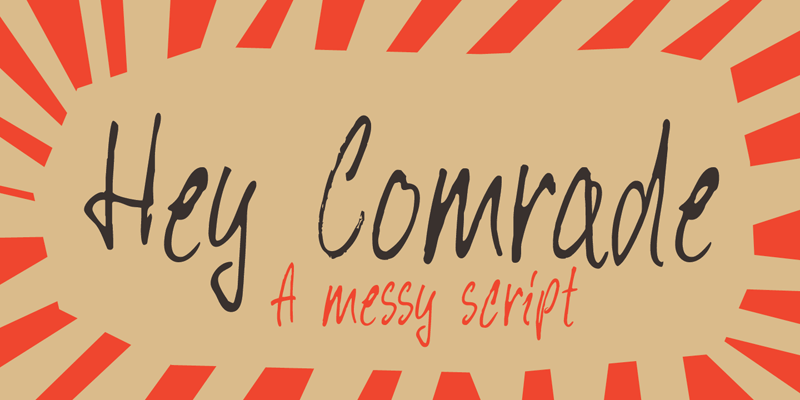 DK Hey Comrade Font