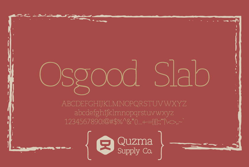 Osgood Slab Font