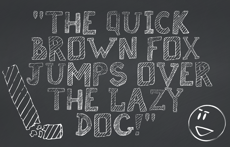 Broken Chalk Font
