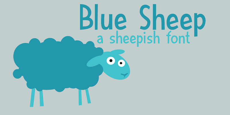 DK Blue Sheep Font