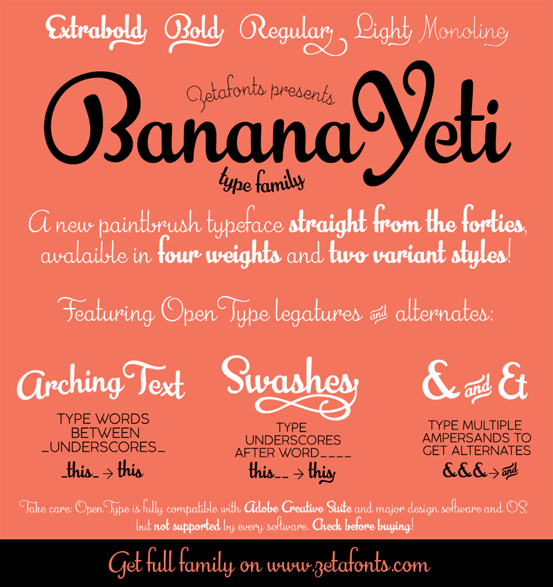 Banana Yeti Font