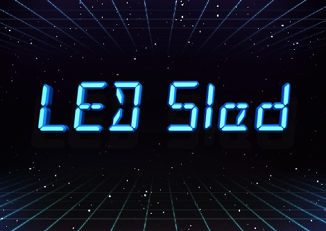 LED Sled Font