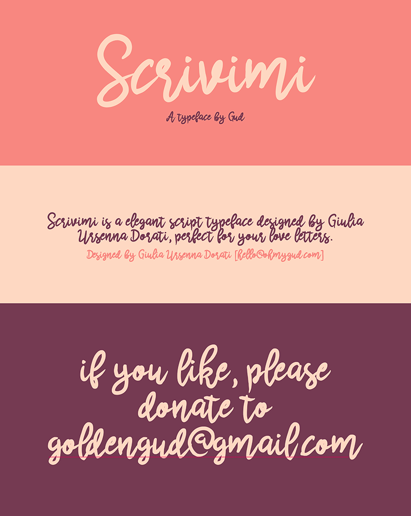Scrivimi Font