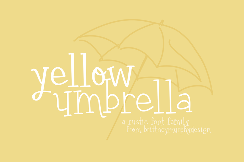 Yellow Umbrella Font