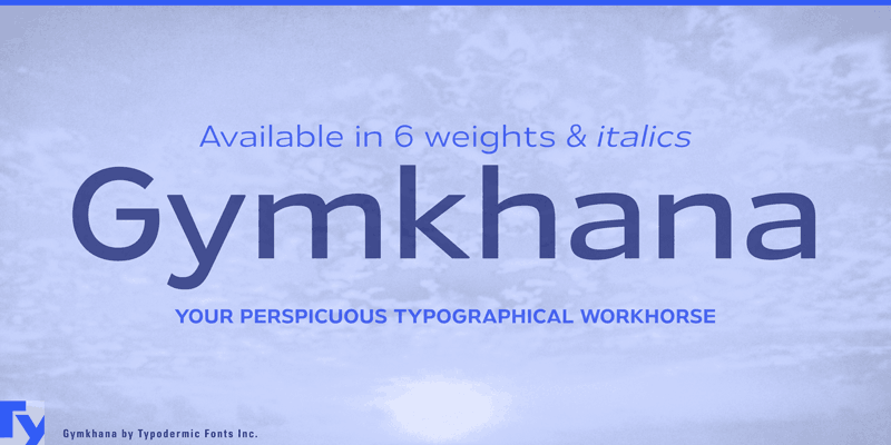 Gymkhana Font