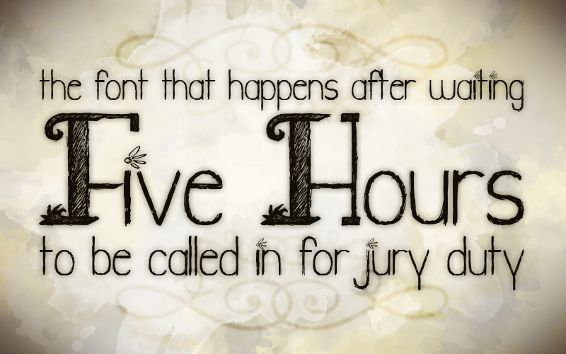 Jury Duty Font