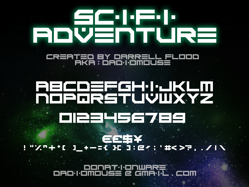 Scifi Adventure Font