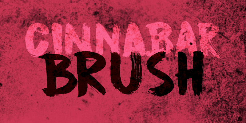 DK Cinnabar Brush Font
