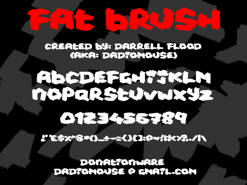 Fat Brush Font